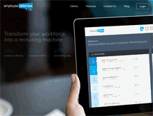 Tablet Screenshot of employeereferrals.com